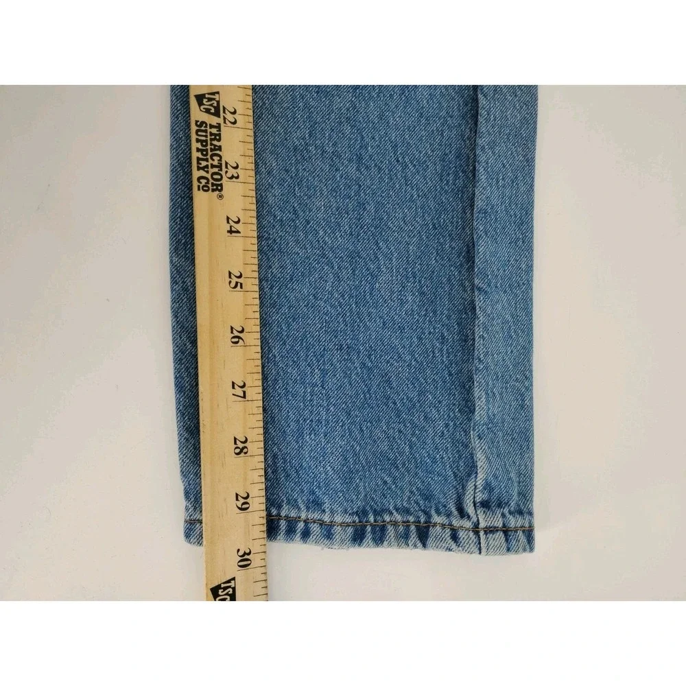 Levis 502 Jeans Regular Taper Blue 30x32 Distressed Grunge